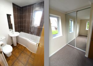 Bathroom and Bedroom- click for photo gallery